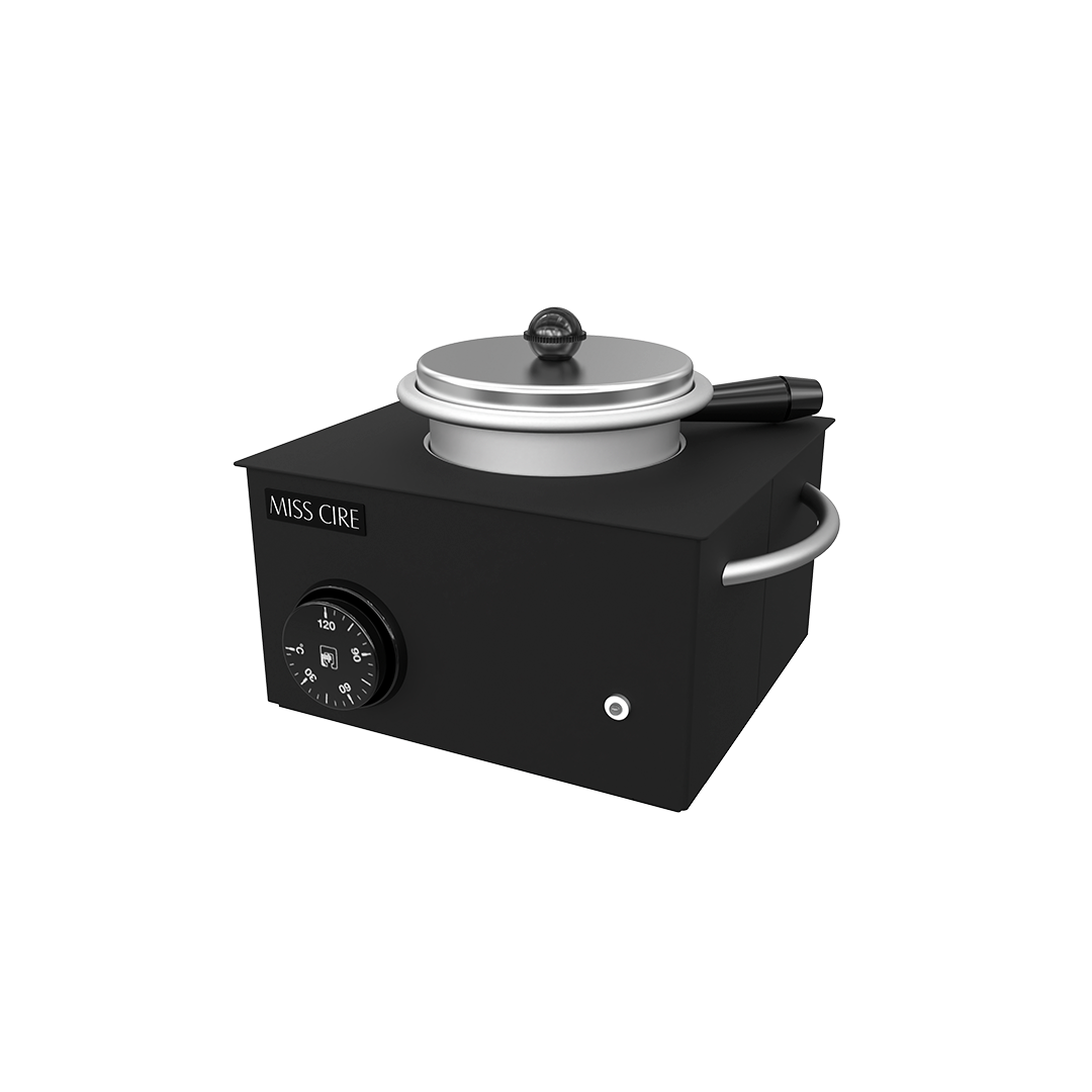 Small Hard Soft Wax Black Matte Wax Warmer - 14 Oz