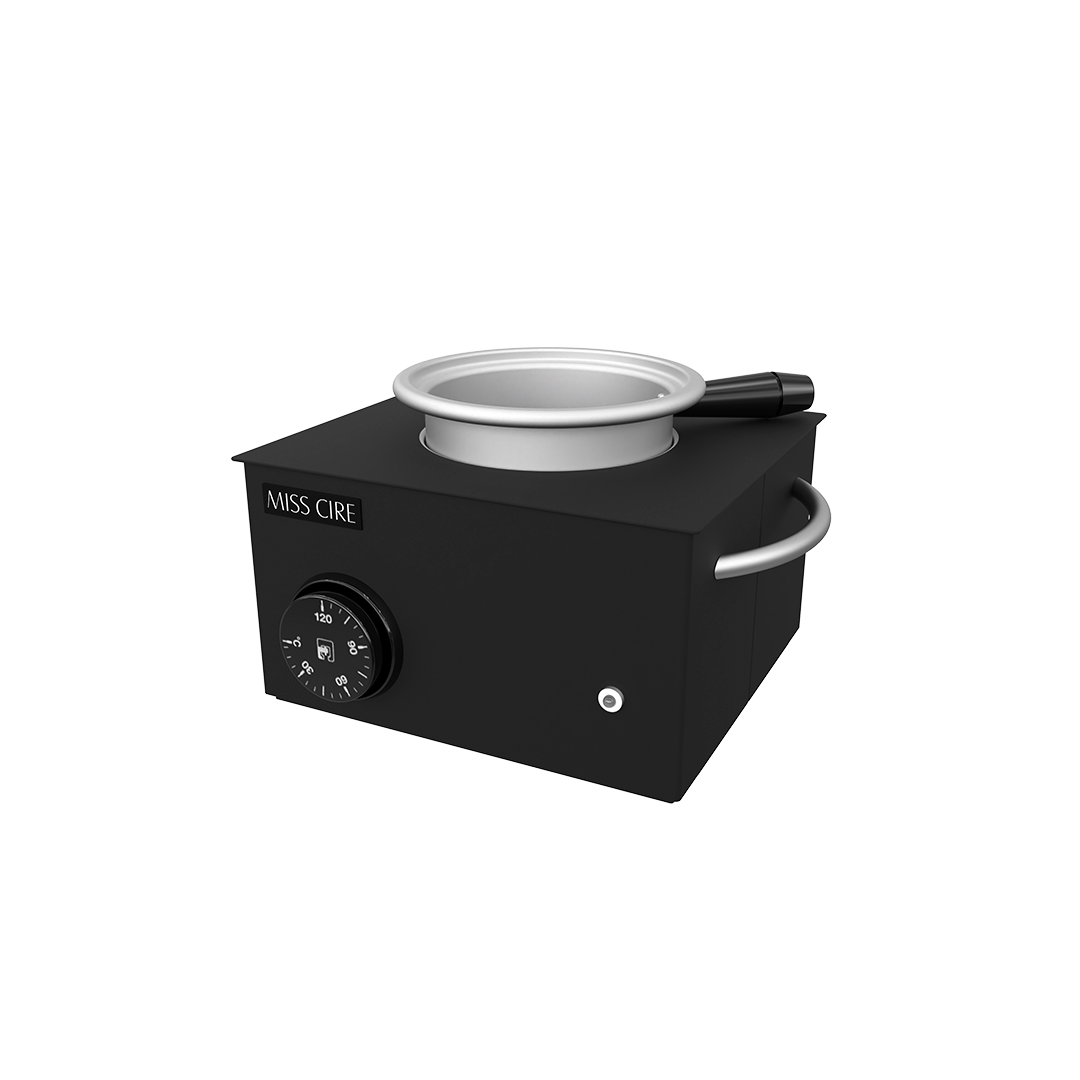 Small Hard Soft Wax Black Matte Wax Warmer - 14 Oz