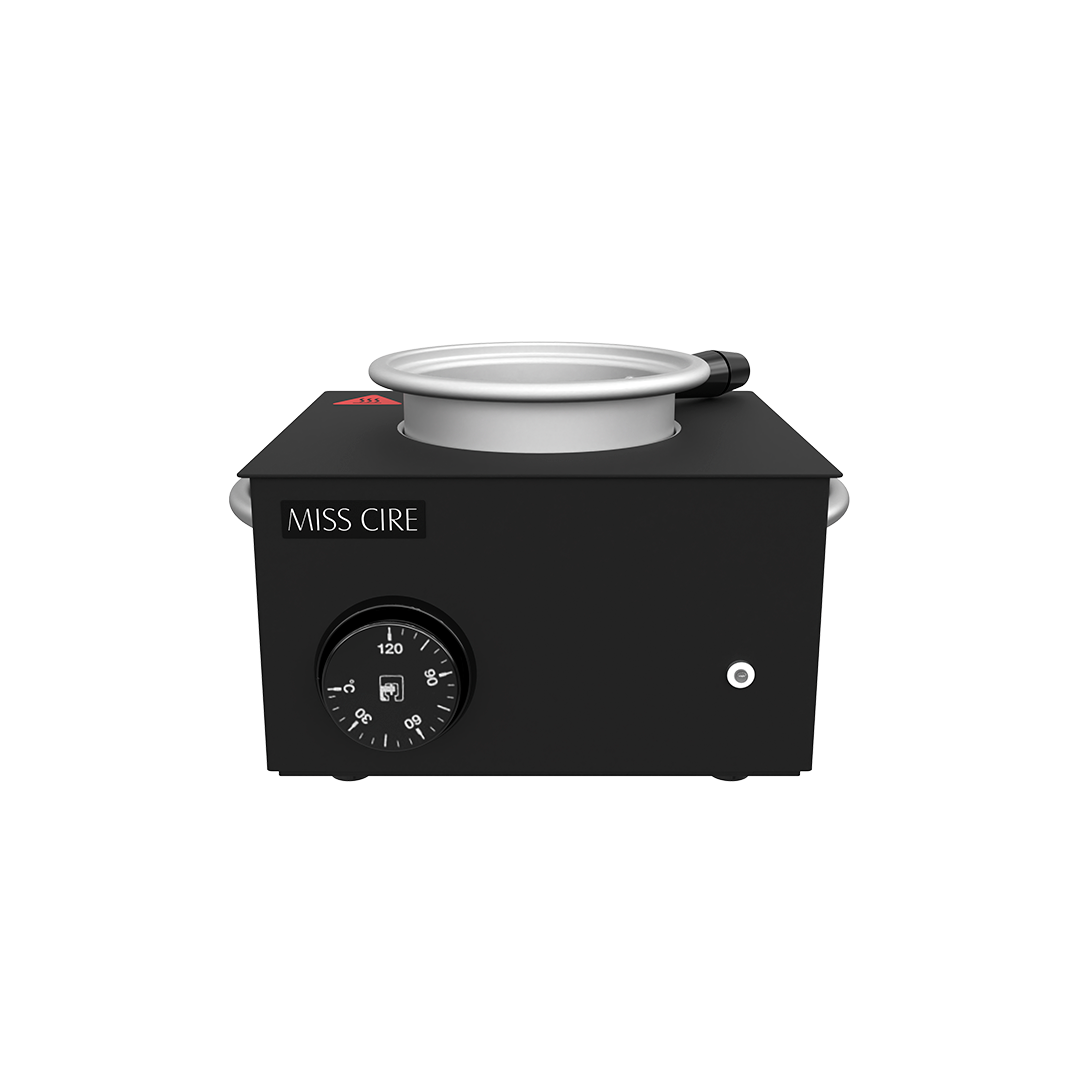 Small Hard Soft Wax Black Matte Wax Warmer - 14 Oz