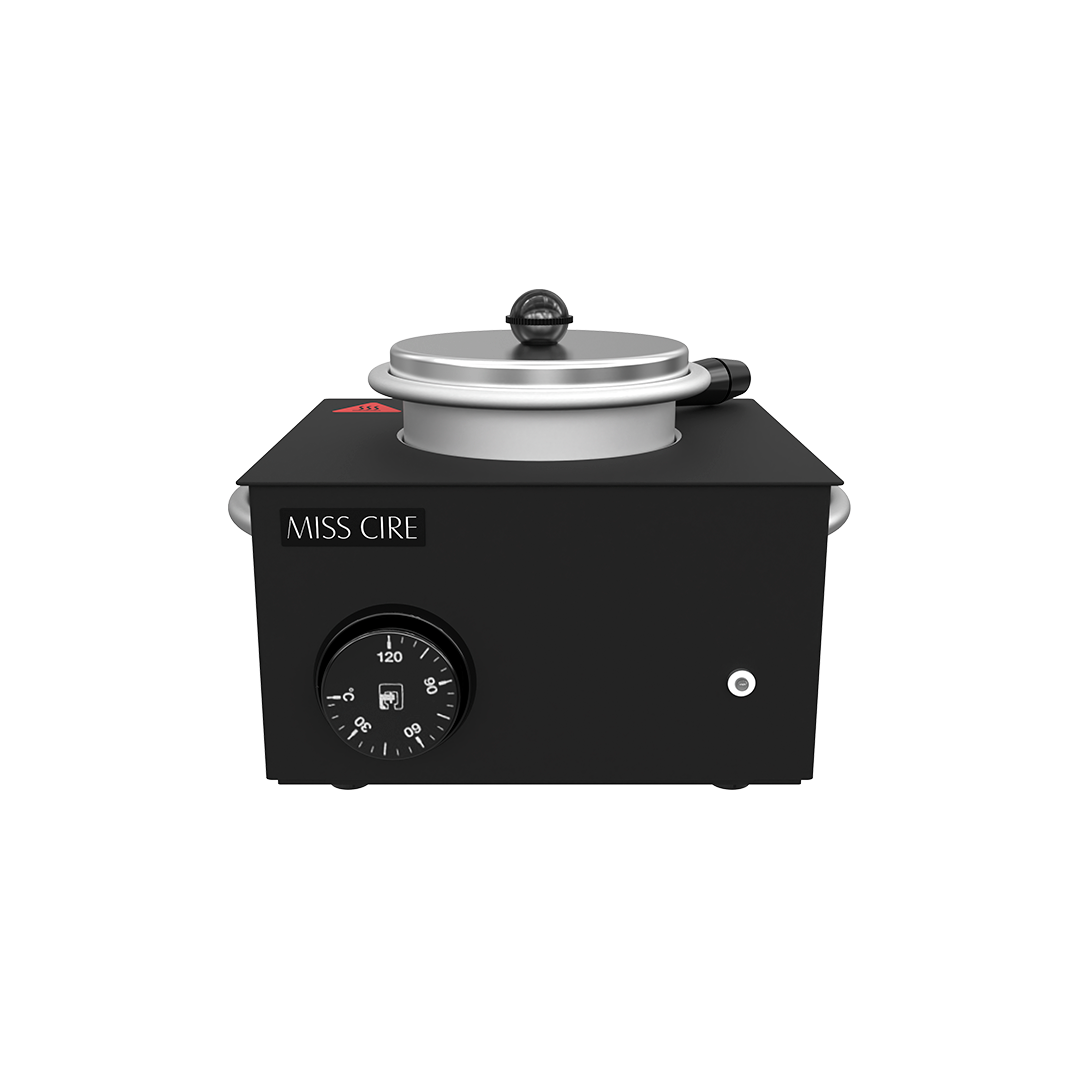 Small Hard Soft Wax Black Matte Wax Warmer - 14 Oz