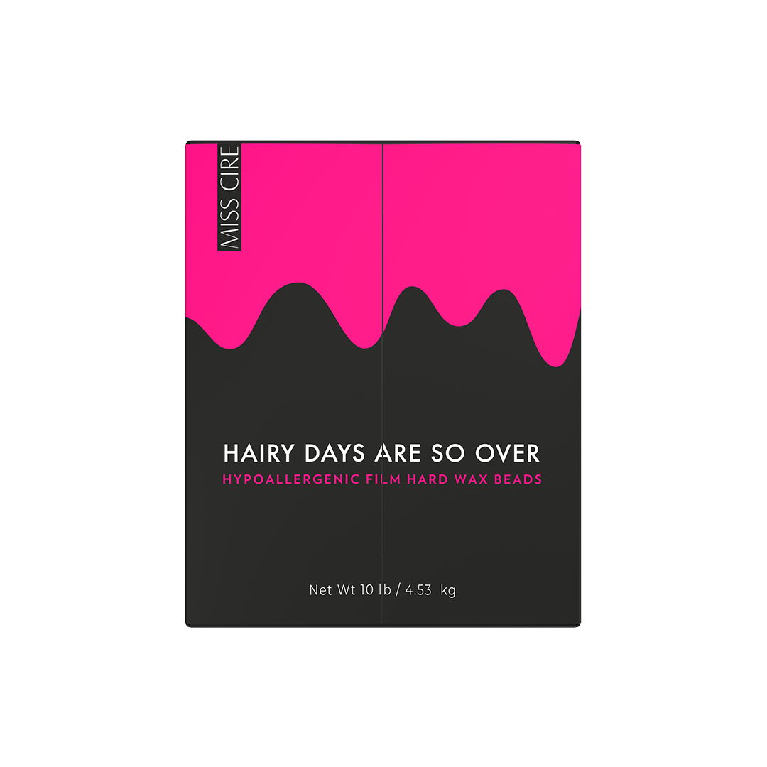 Hairy Days Are So Over - Hypoallergenic Vegan Film Hard Wax Film Hard Wax Beads - 10 Lb - (BULK)