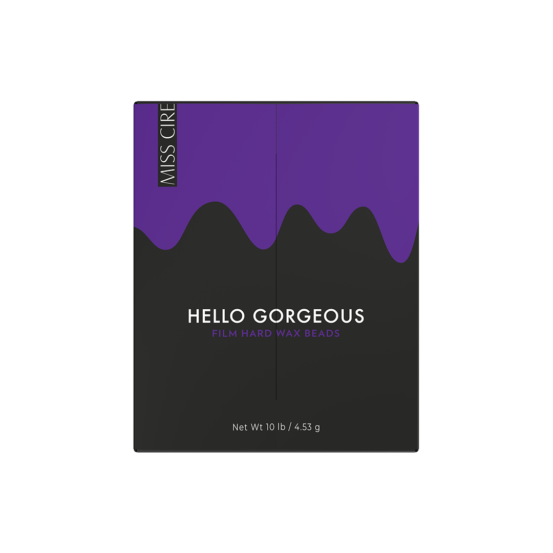 Hello Gorgeous Purple Film Hard Wax Beads - 10 Lb (Bulk)