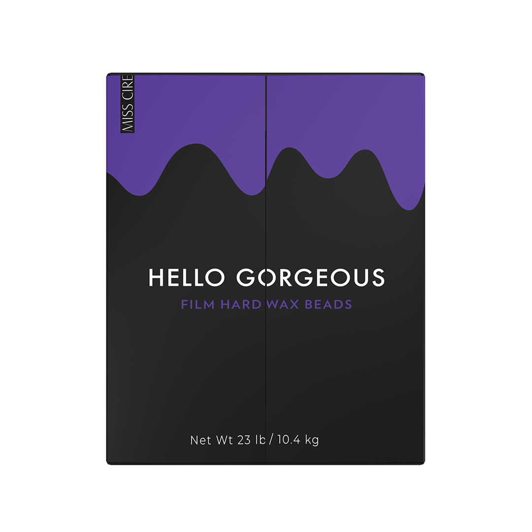 Hello Gorgeous Purple Polymer-Based Film Hard Wax - 23 Lb (Bulk)